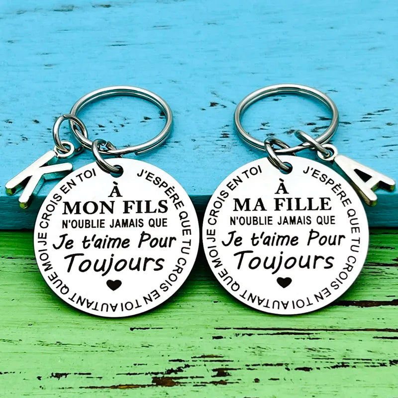 L'Atelier de Manon - Porte-clés "A mon fils" ou "A ma fille"